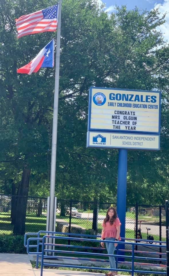 Mrs. Olguin is the 2020-2021 Teacher of the Year at Gonzales Early Childhood Center! 🎉 Congratulations Mrs. Olguin. You make everyone in the ECE Department so proud!