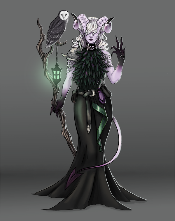 Fun Tiefling of mine! I still really enjoy her.