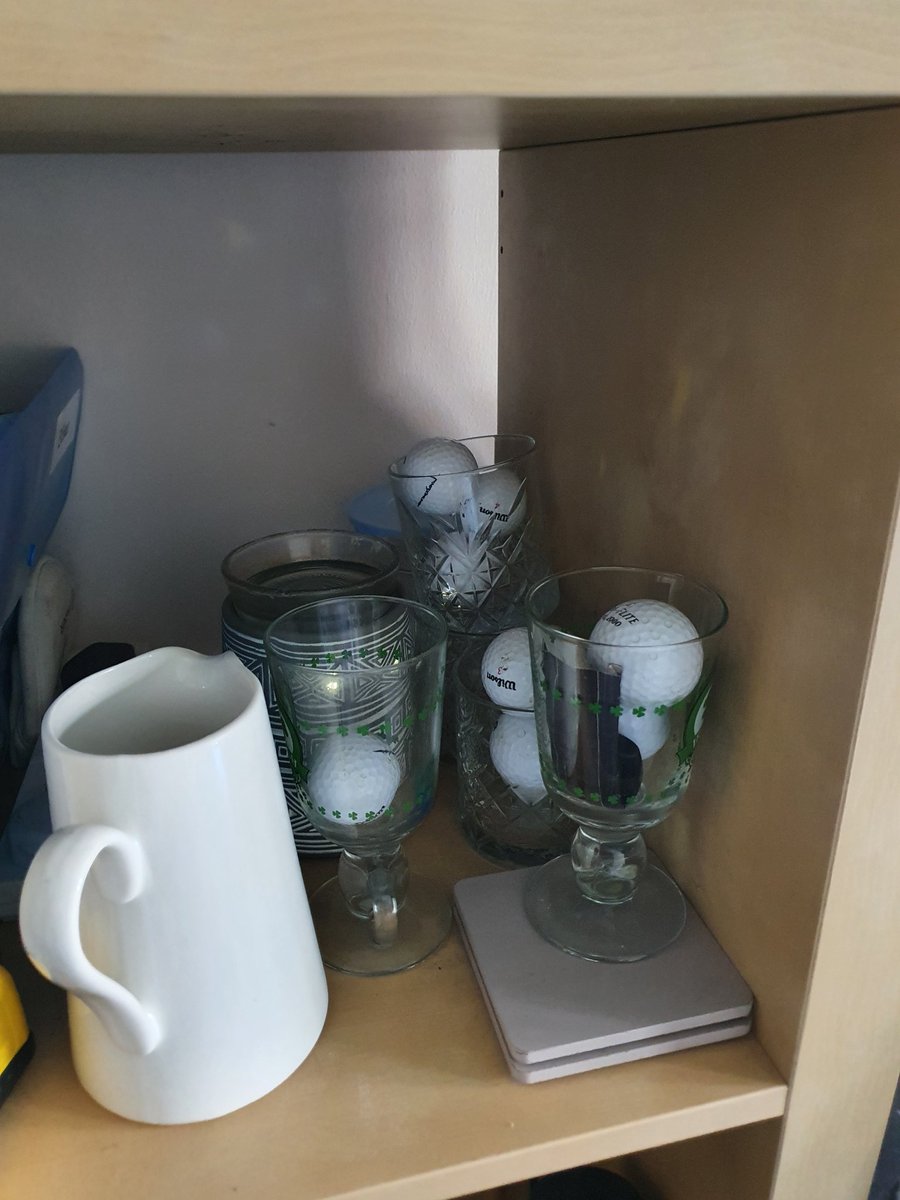 rozyflan's tweet image. Any other golf mums/wives find golf balls absolutely everywhere around the house? 🤦‍♀️ #nocall