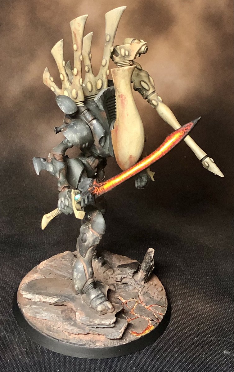 tcpwayne's tweet image. I’m trying out the grimdark style. Why not Eldar.
