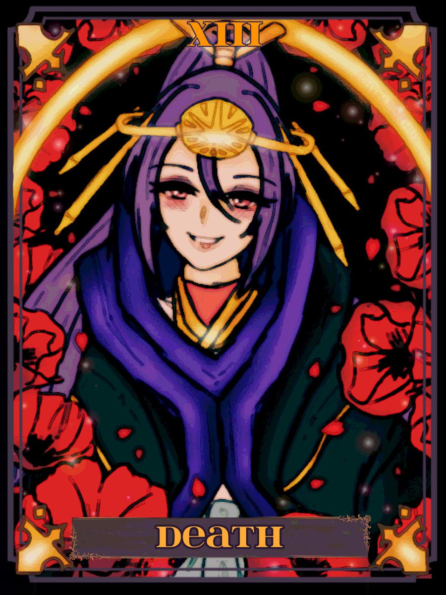 Aikyuu 愛 Drawing Blazblue Tarot Hades Izanami イザナミ Death Card Xiii Upright Typically It Implies An End Possibly Of A Relationship Or Interest And Therefore Implies