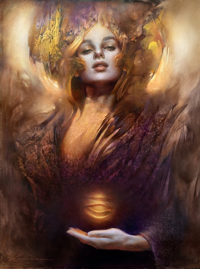 Oh! A #VerticalArtParty ! ✨
Here is “Psyche” painted for <a href="/recklessdeck/">recklessdeck</a> in 2020 ✨(oil on panel) ✨