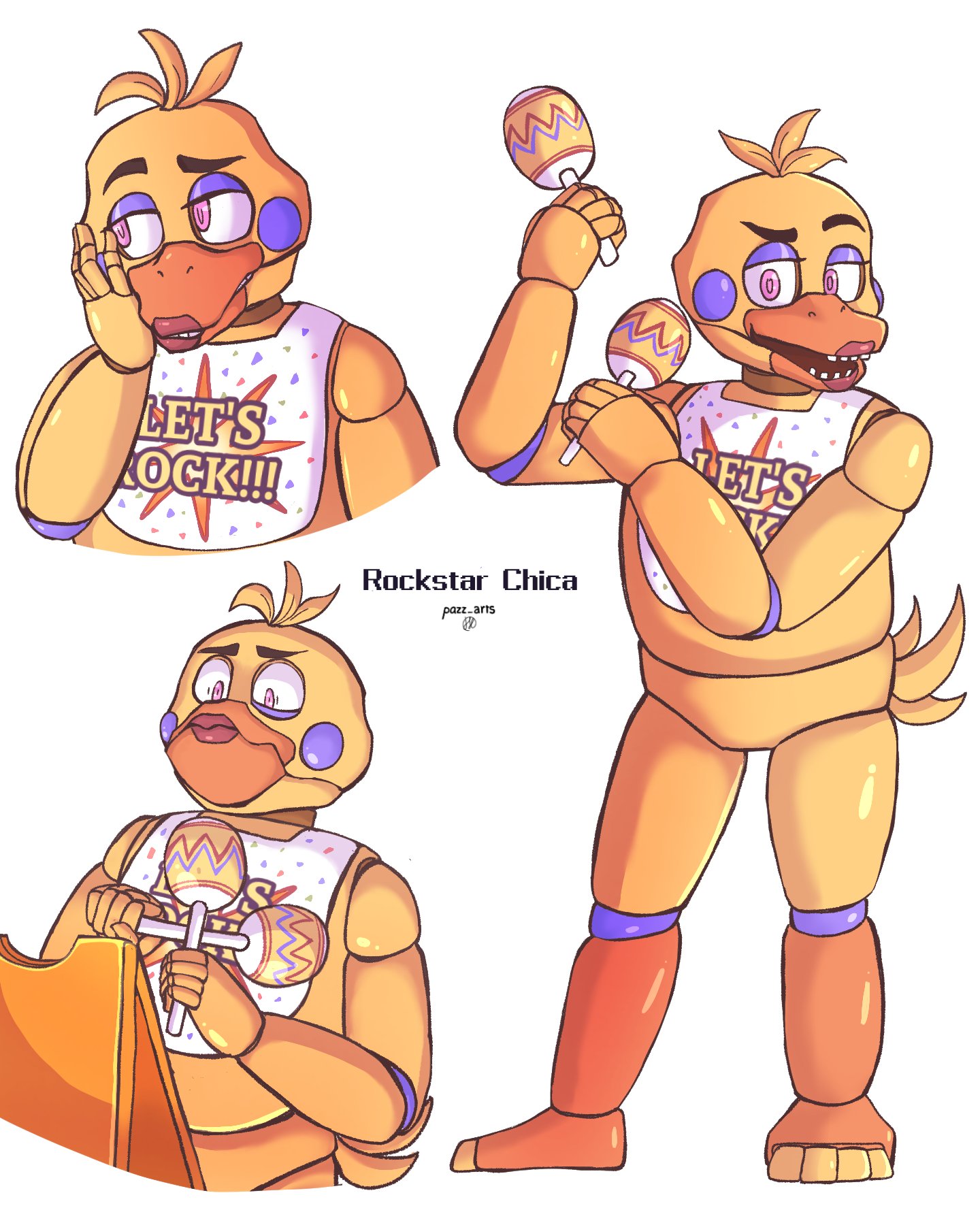 🫐Pazz Arts🫐 on X: Eyyyyy, it's my part of the collab :p  #ThankYouFNaFCollab #FNAF #WitheredChica #FNaFArt   / X