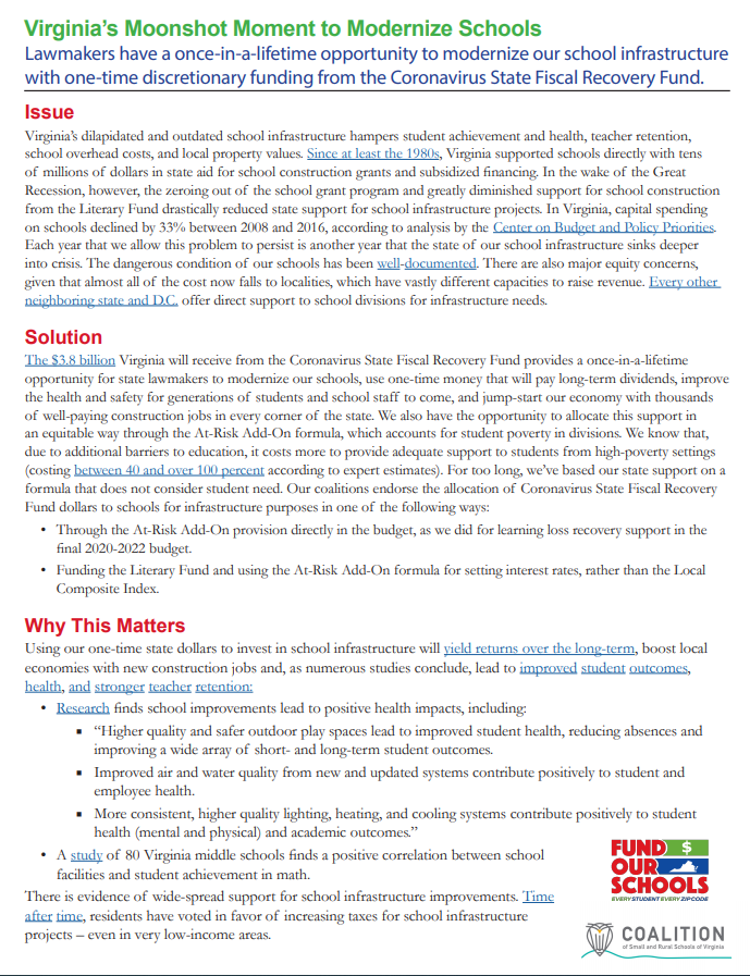 The quality of our school infrastructure is highly connected to retention of teachers, and #VaLeg can show their appreciation to our teacher workforce this year by using new state federal aid to invest in schools. Learn more here: bit.ly/VaSchoolInfras…
#TeacherAppreciationWeek