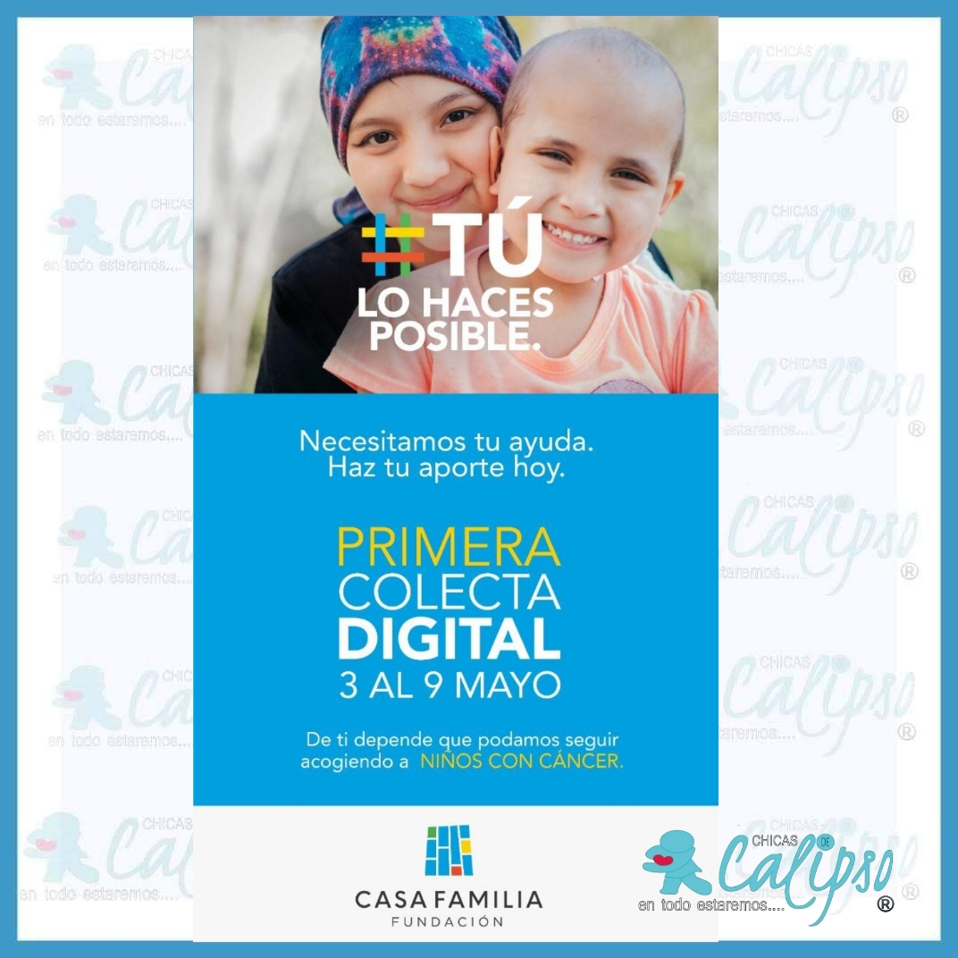 CHICASDECALIPSO's tweet photo. Los invitamos a conocer la Fundación #CasaFamilia que atiende 30 niños con cáncer y se encuentra realizando su primera colecta digital.
Si no puedes donar, ayúdanos a difundir su noble causa.
#FcOficialChayanneUnConquistadorChile 
@fundacion_cf https://t.co/zO7KHEFeS4