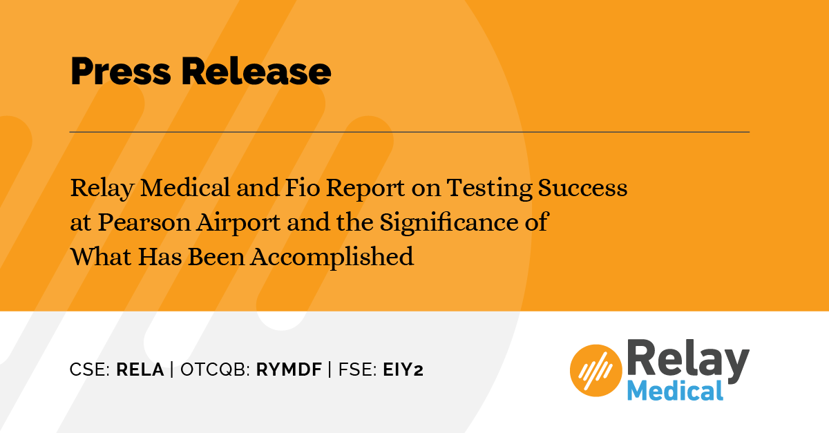 PRESS RELEASE: We are pleased to report on successful, unprecedented on-site #testing at the <a href="/TorontoPearson/">Toronto Pearson</a>.

The Fionet Platform tested 8,000 people, with an average 30-minute turnaround in its first full month of operation.

Details: bit.ly/3nUNmCT

$RELA $RYMDF $EIY2