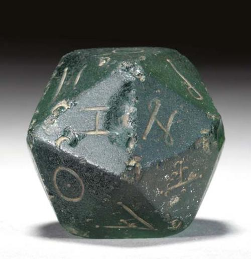 What really confirms the theory is the archeological evidence, however. It has now been established that the twenty-sided die, or D20, used in Dungeons & Dragons, was used as early as 300 BC. https://geekologie.com/2012/11/move-over-ancient-romans-new-oldest-d-20.php