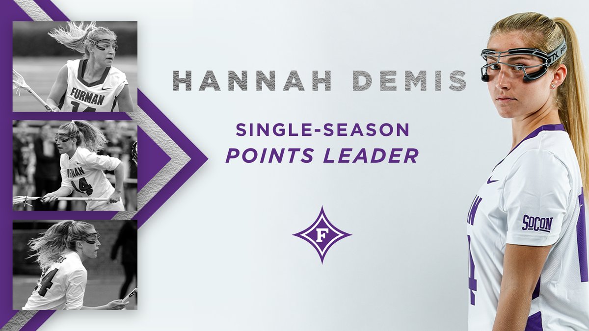 Congratulations to Hannah Demis on becoming the program's single-season points leader, currently at 75!