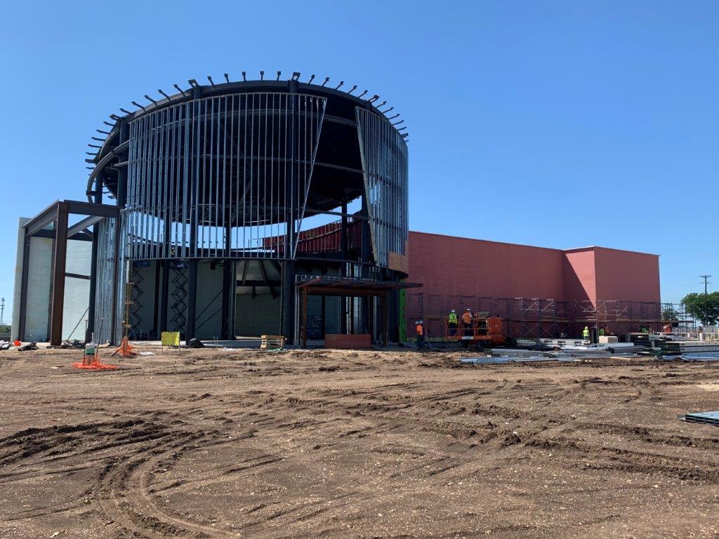 NMWF's tweet photo. Our construction team is making INCREDIBLE progress on the National Mounted Warrior Museum! 

Honor a Vet, Buy a Brick in time for Memorial Day. Visit https://t.co/txtaoriBCw to order your brick commemorating the service of a friend or family member. https://t.co/FiQgGfWexO