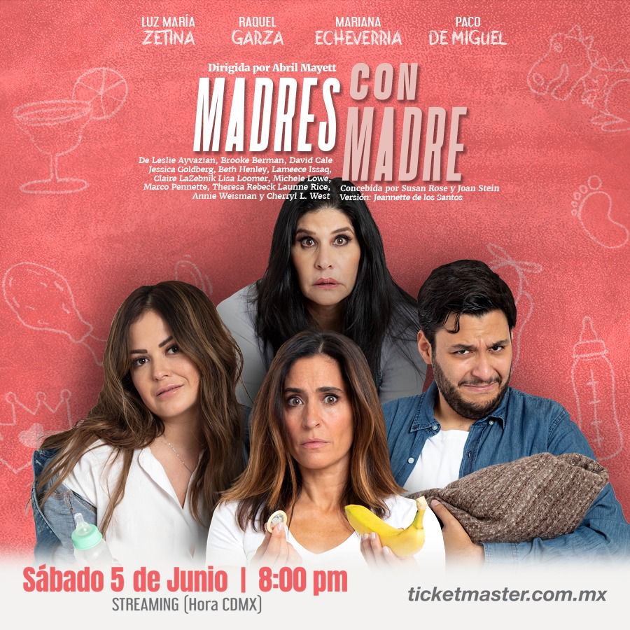DondeEsElPlan's tweet photo. El plan este 5 de junio es en el streaming de #MadresConMadre con @luzmazetina @raquelgarzac @marianaecheve y @PacoDeMiguelF
En #TicketMasterLive accesos en @Ticketmaster_Me https://t.co/sq2Sd4sUu0