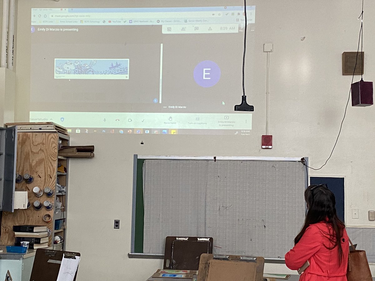 Today was an absolute treat to get to visit the amazing <a href="/SparrowsPointHS/">Sparrows Point HS</a> art department <a href="/hawkartroom/">Danielle Hawk</a> , Mr. Ames and students. Dynamic in person and virtual instruction is happening kudos to <a href="/jesslordphoto/">Ms Lords Art Dept</a> for her leadership. Thank you <a href="/dhandyBCPS/">Douglas Handy, Ed.D. (he/him)</a> &amp; <a href="/megpshay/">Megan Shay</a> for joining!