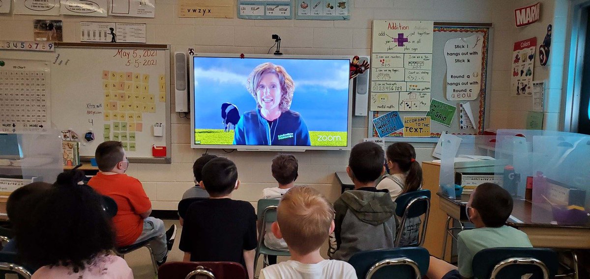 During National Pet Week, Mrs. Magsam’s class has a virtual visit with their class calf, Bella, and continue to learn about the farm that she lives on. #realworldlearning