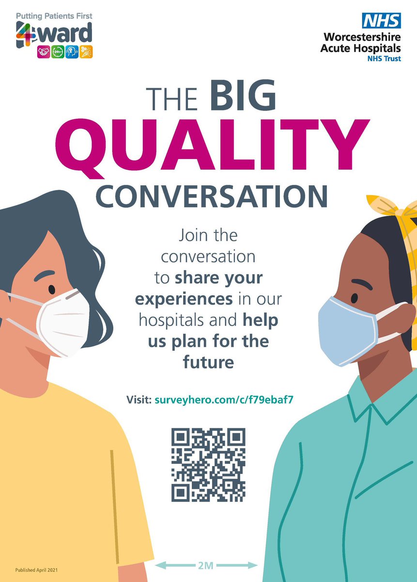 We have prepared a ‘5 min Survey’ ⏰ for you to feedback on the quality of care you’ve experienced while being cared for by our Trust. Please help us to set our priorities going 4Ward #BigQualityConversation Take part here: 👇surveyhero.com/c/f79ebaf7