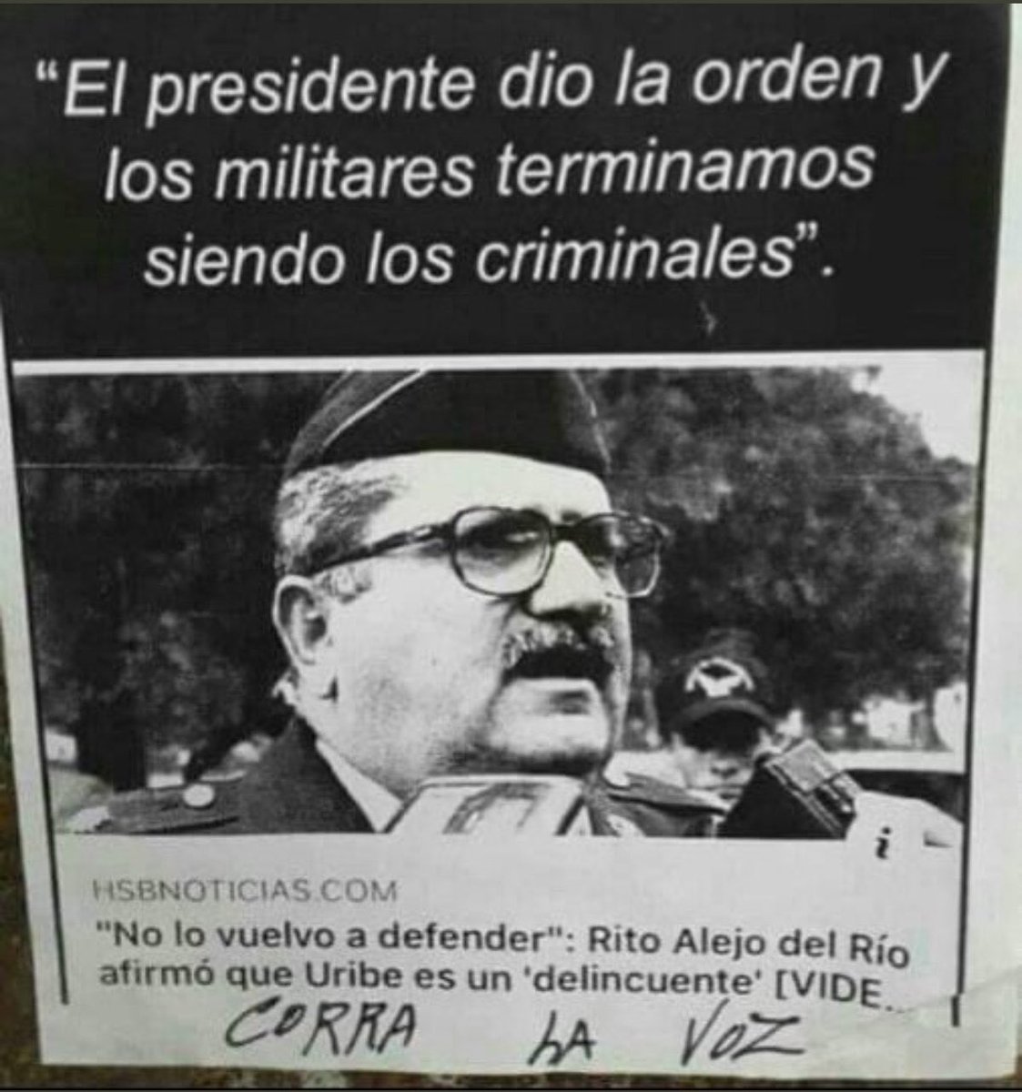 Habla el general Rito Alejo del Río.