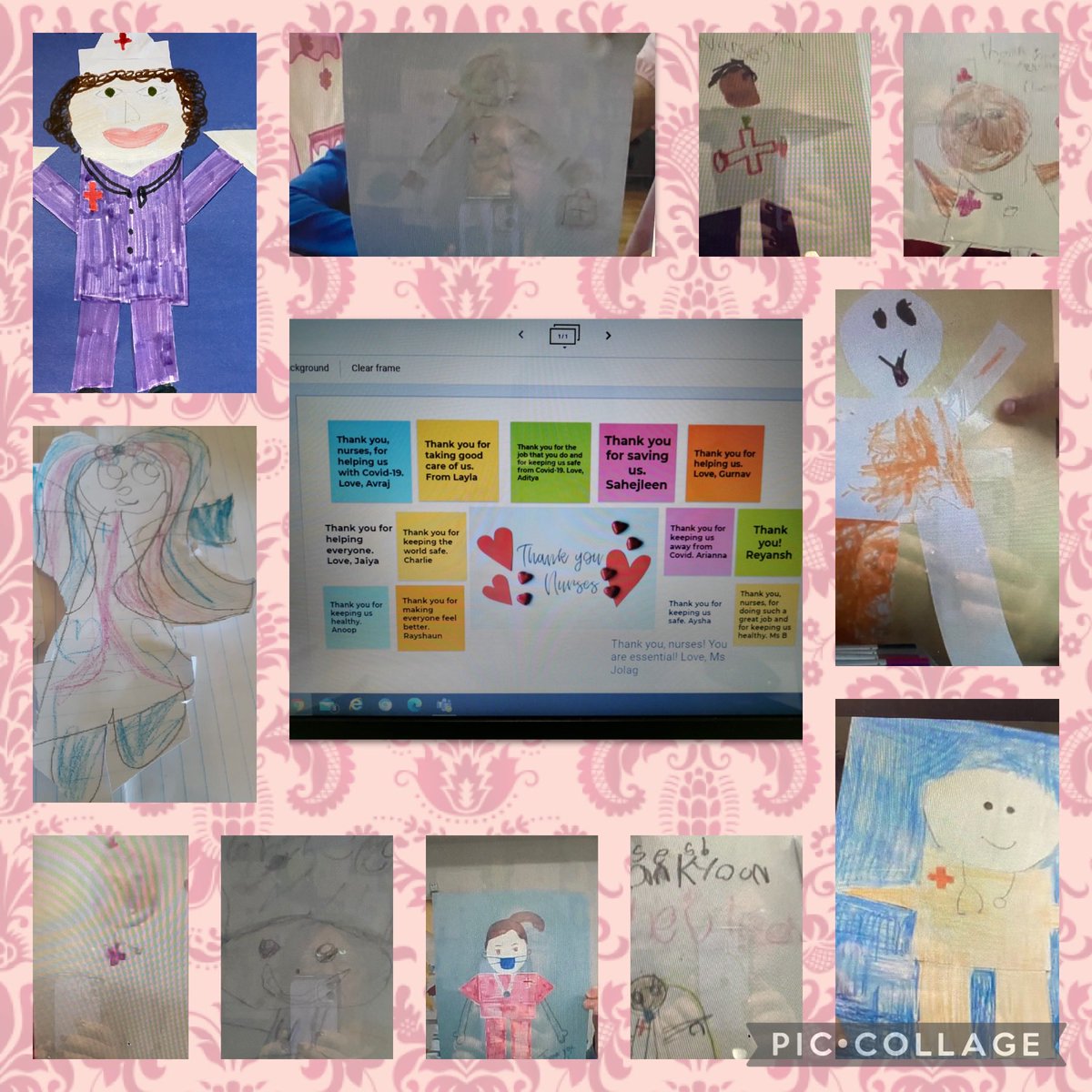 ELB saying Thank You to our community frontline workers NURSES. #love #keepingushealthy #fightingcovid #inspiration ⁦<a href="/PeelSchools/">Peel District School Board</a>⁩ ⁦<a href="/canadanurses/">Canadian Nurses Association</a>⁩ ⁦<a href="/HickoryWoodPS/">Hickory Wood PS</a>⁩ ⁦<a href="/teachr20/">🇹🇷🇹🇷🇹🇷</a>⁩