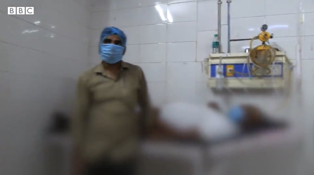 2) Rundown hospital “conditions the government doesn’t want people to see. So we filmed secretly. Covid patients being treated amid other illnesses, cared for by their own family.” With toilets overrun in ICU.