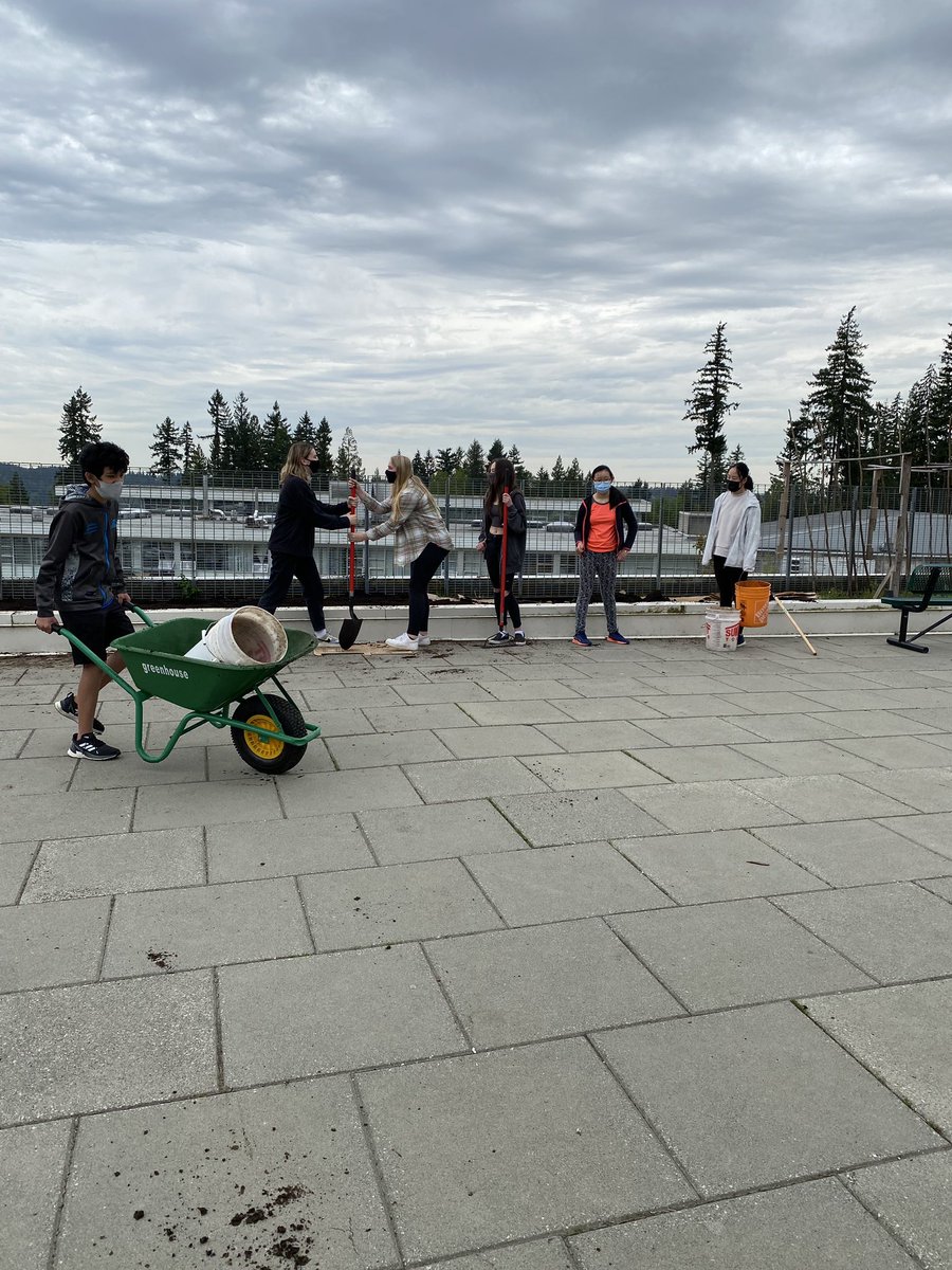 Great day getting <a href="/43EagleMountain/">EagleMountain Middle</a> school garden going! Students helped to unload dirt and move it into the school courtyard. They will be planting their science experiments there next week! Thanks to our amazing <a href="/Kirsten_SD43/">Kirsten Paterson</a> for getting the dirt! #sd43  <a href="/jmcconville1000/">James McConville</a>