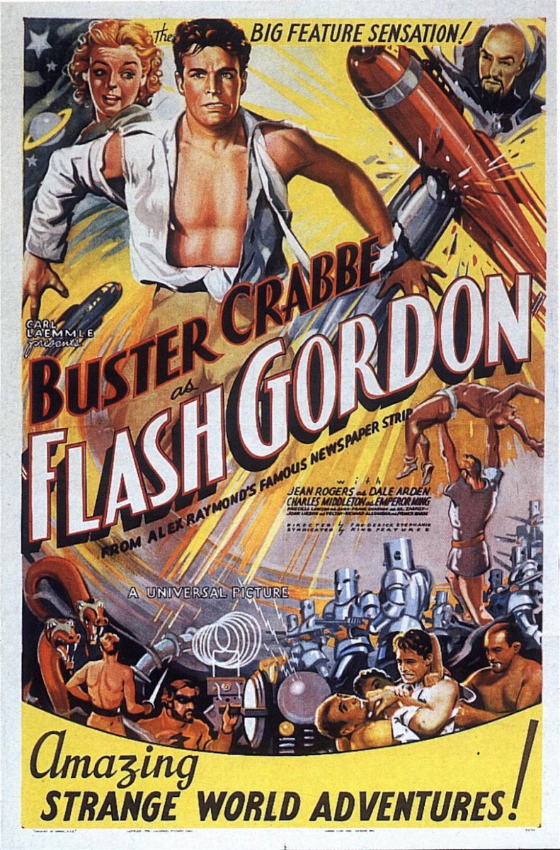 Quick and Dirty Guide to the Original Flash Gordon Serials:The first serial is probably the pulpiest and definitely the one most fixated on sex. The entire plot revolves around assorted aliens trying to score with Flash and Dale.