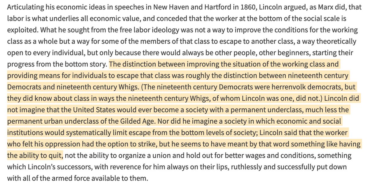 Lincoln firmly believed loyalty should be rewarded. In practice, this prevented him from taking absolutist positions when it came to groups defined by anything other than loyalty. Service to the Union was more salient to him than almost anything else.