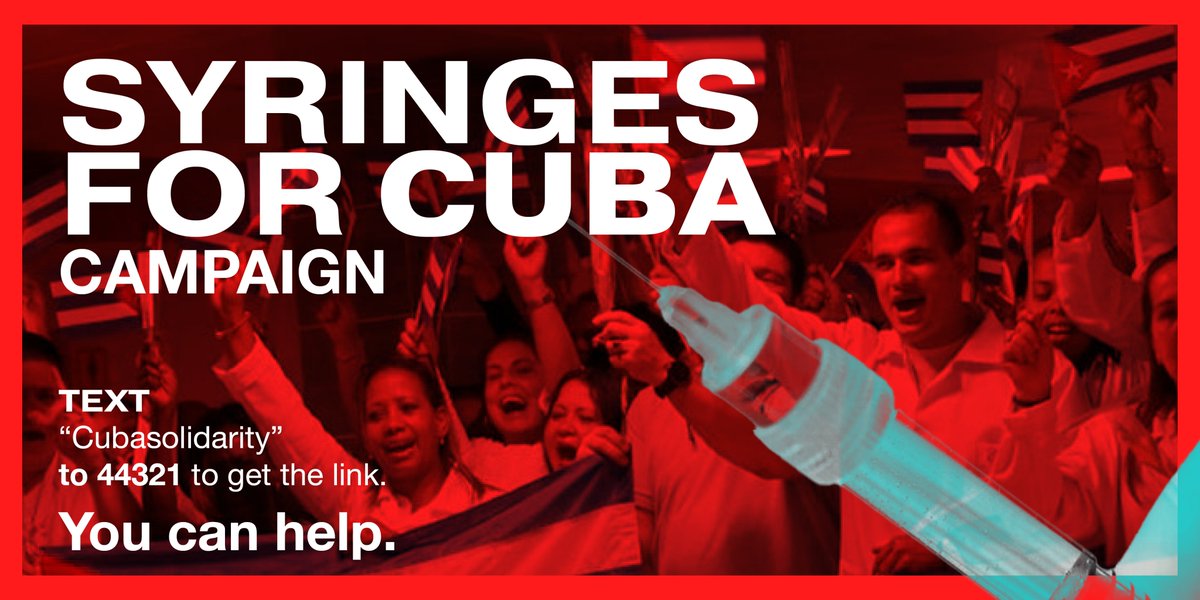 PeoplesForumNYC's tweet photo. <Save Lives> HELP US SUPPLY MILLIONS OF SYRINGES TO #CUBA! A direct way to support the Cuban people &amp; to denounce the cruel and inhumane US Blockade!

Donate here: https://t.co/PiI8Tc4nfg 

Spread the word &amp; share our campaign #SyringesForCuba 

@codepink https://t.co/9UCqSGyM9u