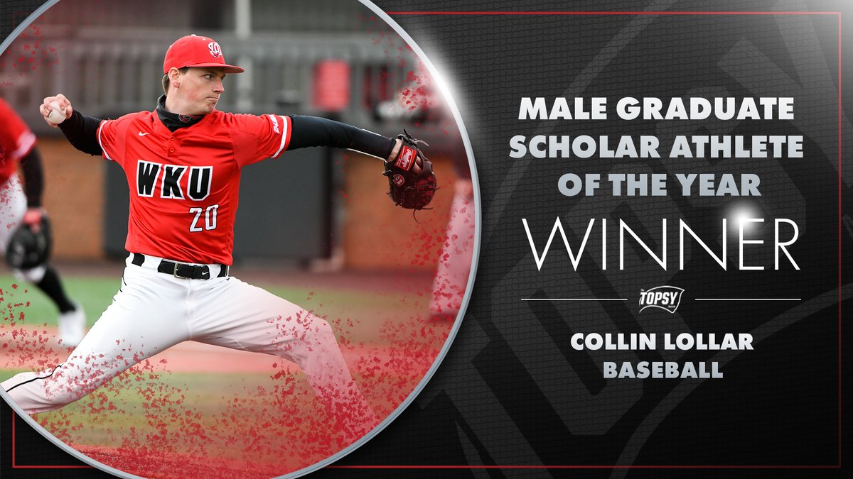 🏆 𝙈𝙖𝙡𝙚 𝙂𝙧𝙖𝙙𝙪𝙖𝙩𝙚 𝙎𝙘𝙝𝙤𝙡𝙖𝙧 𝘼𝙩𝙝𝙡𝙚𝙩𝙚 𝙤𝙛 𝙩𝙝𝙚 𝙔𝙚𝙖𝙧 🏆 

Collin Lollar of Baseball is our Male Graduate Scholar Athlete of the Year with a 4.0 in his Master’s program! 

#TOPSYs