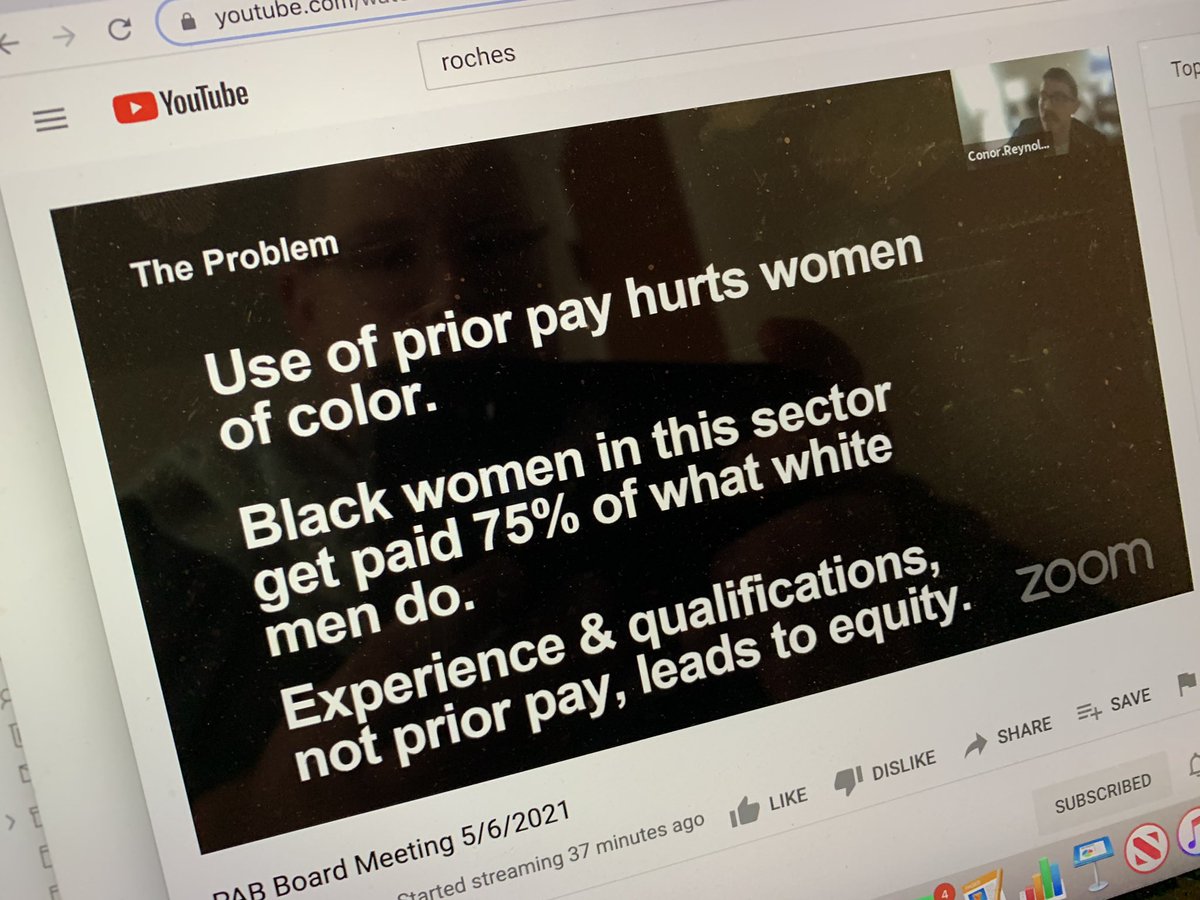 If you want equity, you shouldn’t consider prior pay, because that negatively impacts women of color, Reynolds says