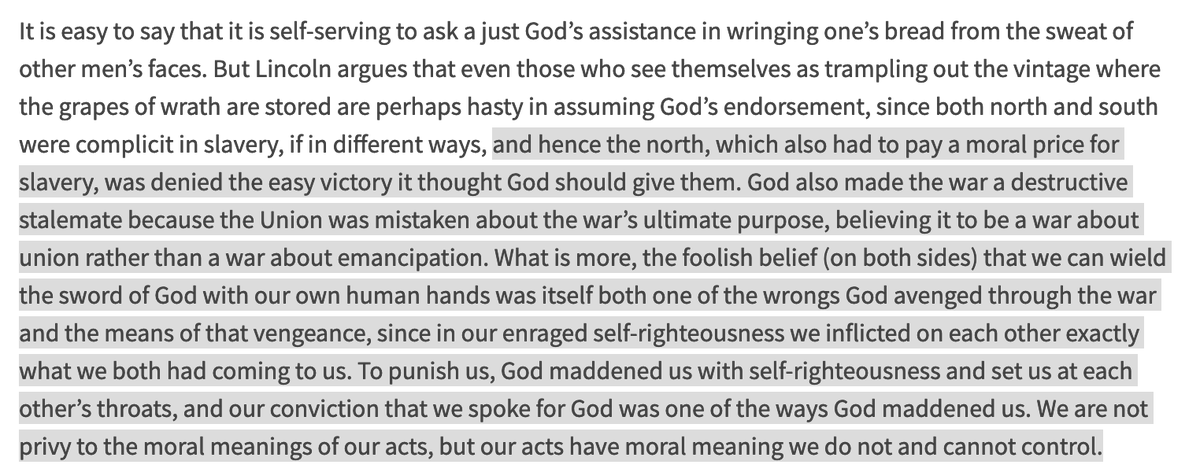 Lincoln firmly believed loyalty should be rewarded. In practice, this prevented him from taking absolutist positions when it came to groups defined by anything other than loyalty. Service to the Union was more salient to him than almost anything else.