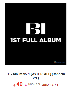 Ktown4u_TH's tweet photo. 🌹B.I First Full Album [WATERFALL]

✔ Ktown4uTH x iKON THAI FANS

🎁40% Albums Price Discount
🇹🇭 20% EMS Shipping Discount

✨Order Page https://t.co/uCQ18WkWRz
✨EMS Coupon Download https://t.co/CQMvzkCTkH https://t.co/fuWnsUPkhi