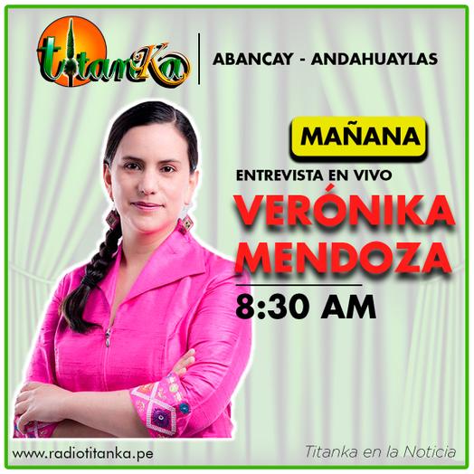 #Entrevista #VeronikaMendoza 
ESTE VIERNES 07 DE MAYO A LAS 08:30 A.M. EN TITANKA NOTICIAS 
TEMA: ACUERDO POLÍTICO SUSCRITO ENTRE JUNTOS POR EL PERÚ Y PERÚ LIBRE.
#SegundaVuelta #Elecciones2021