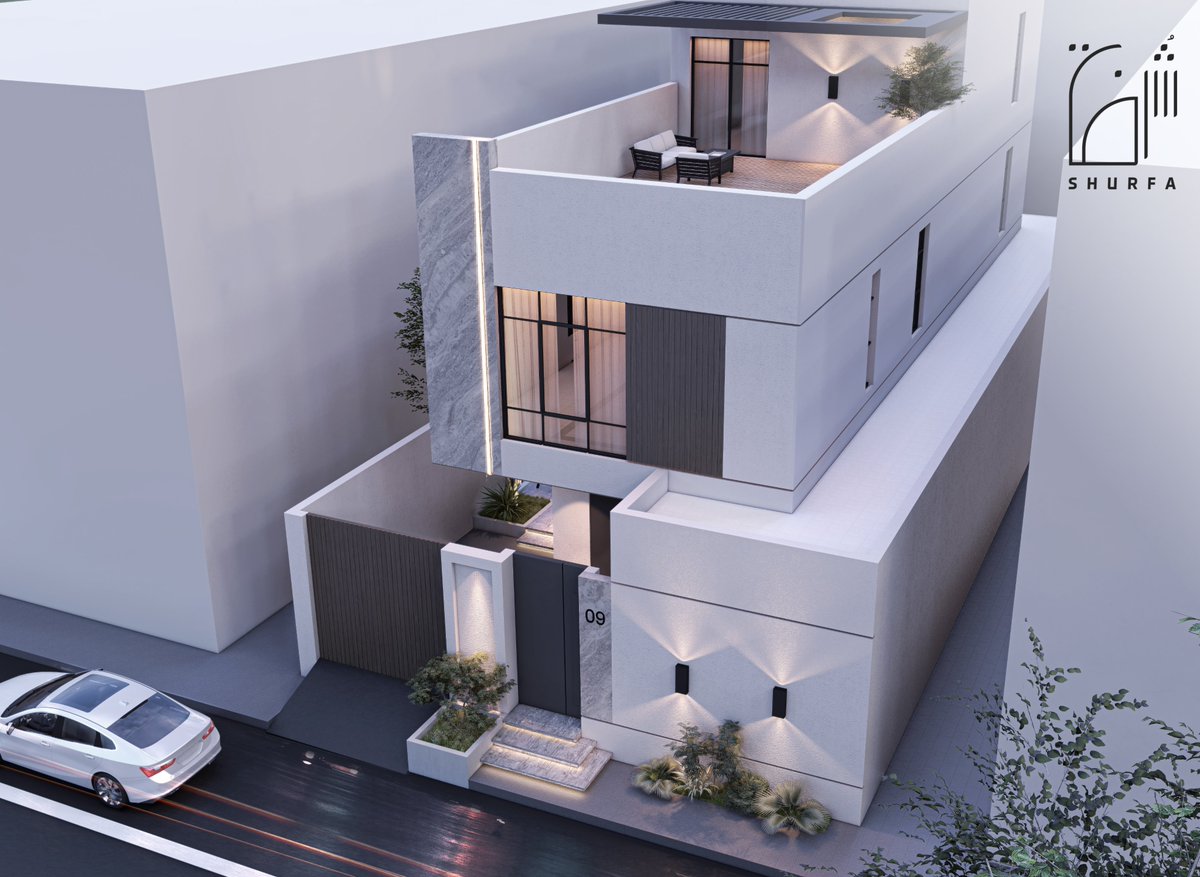 Shurfa_design's tweet photo. فيلا خاصه بمساحة ارض 275 م2 

الخامات المستخدمه 
- دهان ابيض 
- الواح بورسلان 
- خشب معالج 

#تصميم_معماري #مخططات_فلل https://t.co/7ysuW4xomv