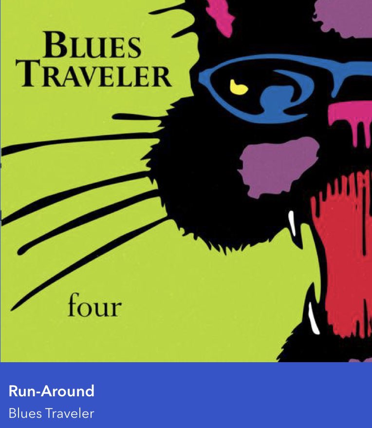 MattyDaddyX's tweet image. #Thursday #BluesTraveler #RunAround
