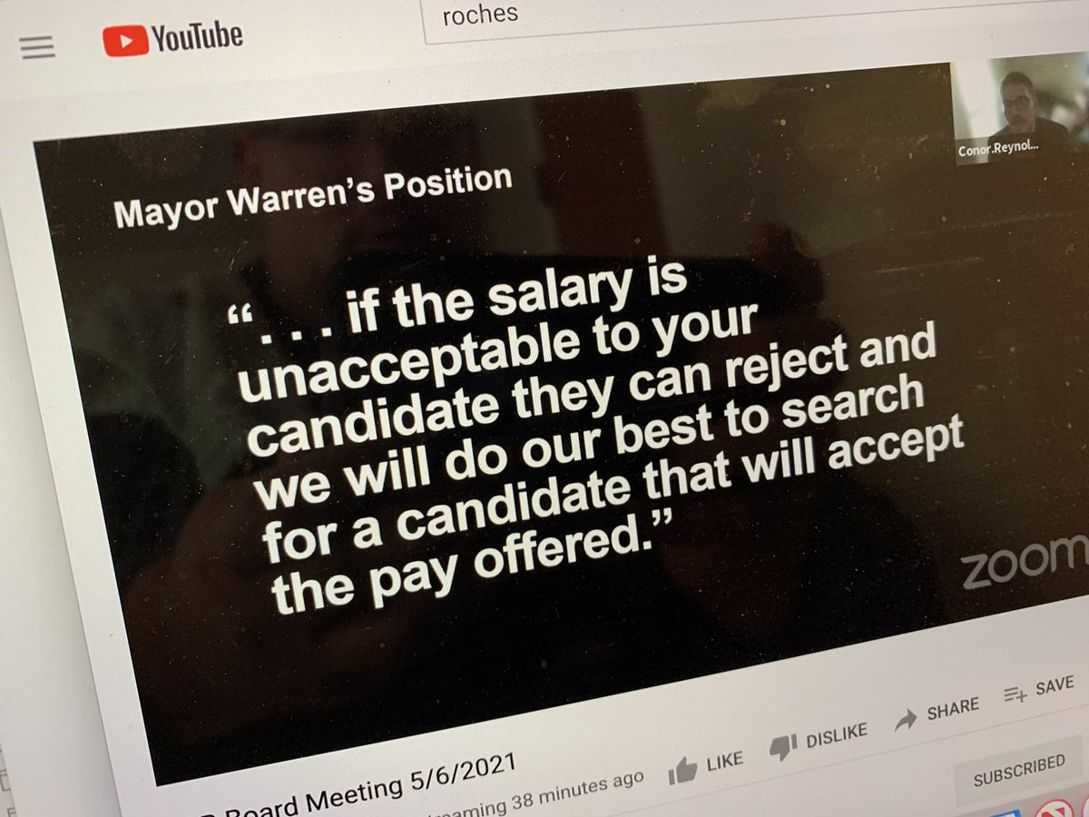 This is what Mayor Warren wrote in an email, Reynolds says: