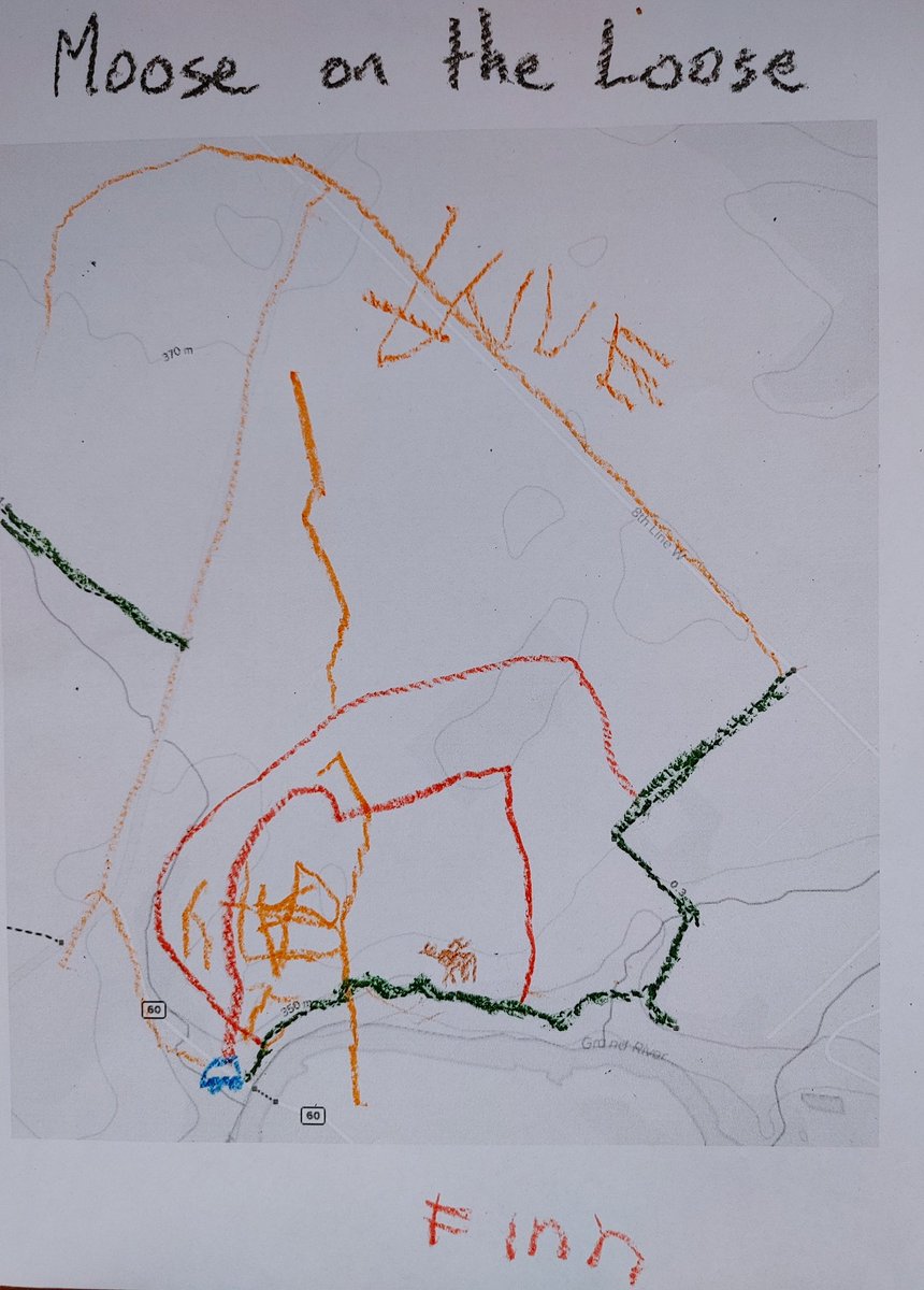 Guelph27th's tweet photo. The cubs have been mapping their moose on the loose #great8challenge! The weather is getting nice, enjoy the hikes! #survivewithles @scoutscanada #27thGuelph #cubsdostuff https://t.co/Xuz246TziR