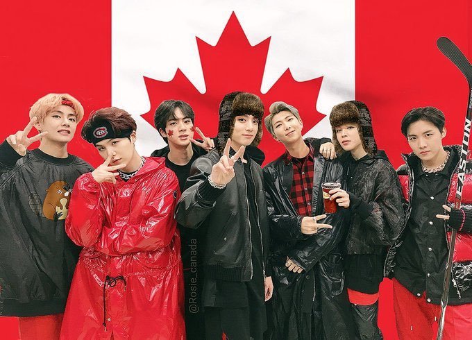 ARMY As Canadian Shield: One of the world’s largest geologic continental shields, centred on Hudson Bay, extending over eastern, central, and northwestern Canada from the Great Lakes to the Canadian Arctic and into Greenland! Just like ARMY surrounds BTS!   #BTSARMY    @BTS_twt