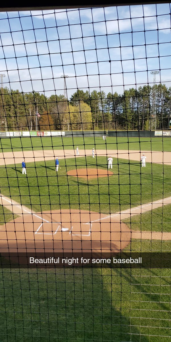 AndyBeckstrom's tweet photo. Brennan field is always great @wcmpradio #underthelights #hinckleyfinlayson #upsalaswanville #hsbaseball https://t.co/ZpTpLhPgVJ