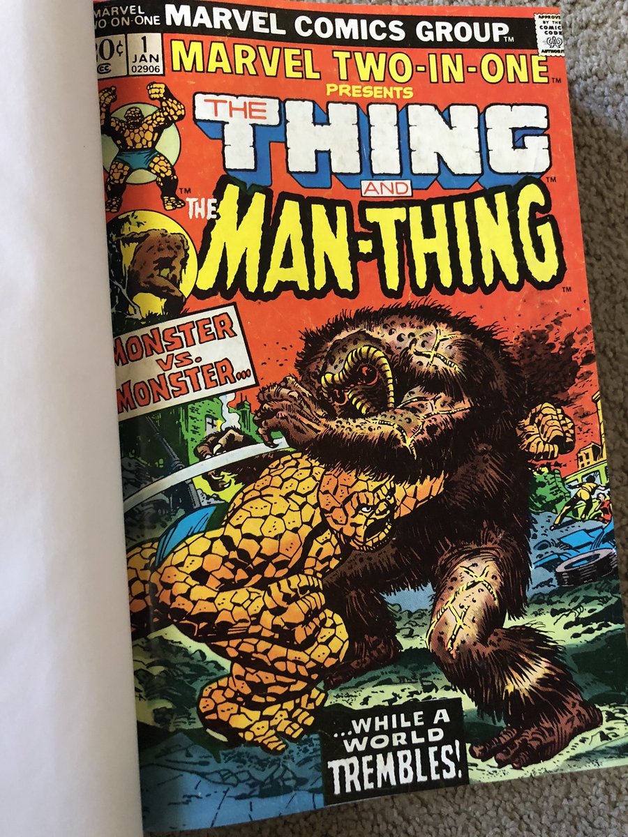 Latest comics pickups from the bindery are here! Here are seven volumes of The Thing, spanning Marvel Two-in-One and his solo series: