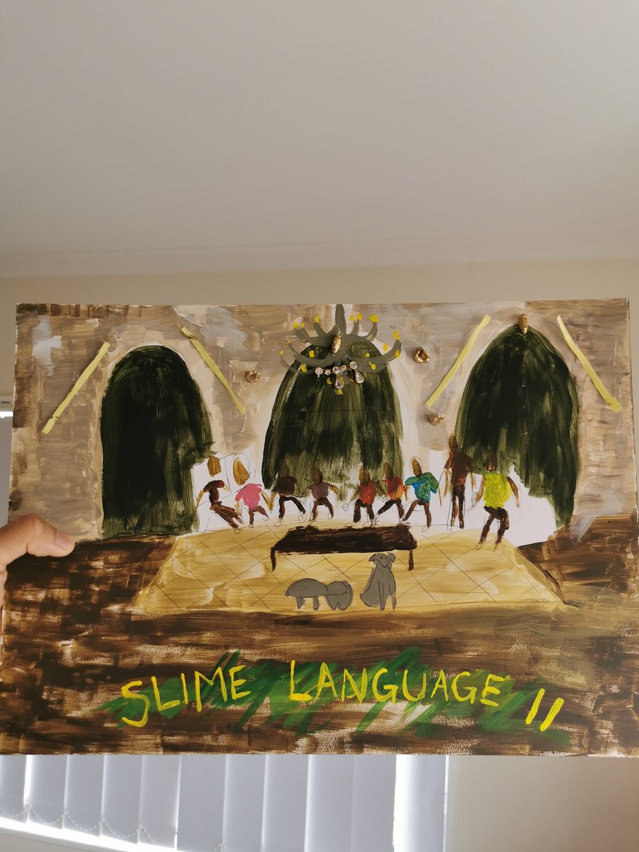 CorpJetski's tweet photo. My 7 year old son came home from school today with his art project 🔥 @youngthug can u promise me u ain't his real daddy? 😂 #slimelanguage2 #SLATT https://t.co/f4FyUURY07
