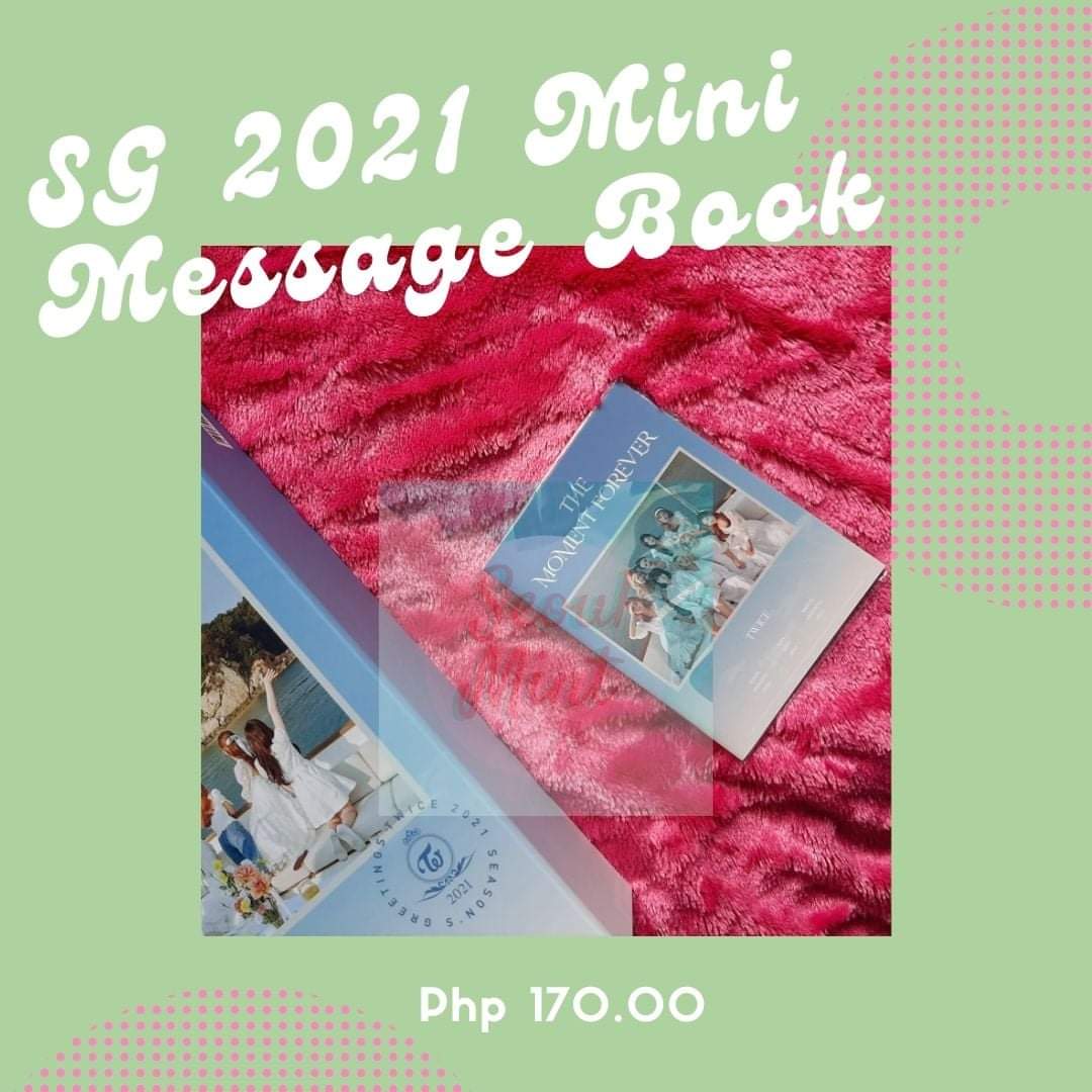  #SMPHMaySale TWICE SG 2021 TINGI Mini Message book for 170 phpwts lfb twice seasons greetings sg 2021