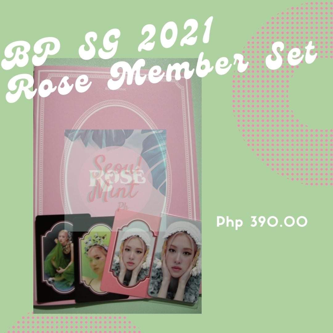  #SMPHMaySale BP SG 2021 TINGI ROSÉ Member Set for 390 phpinclusions: as shown in the photowts lfb blackpink bp seasons greetings sg 2021