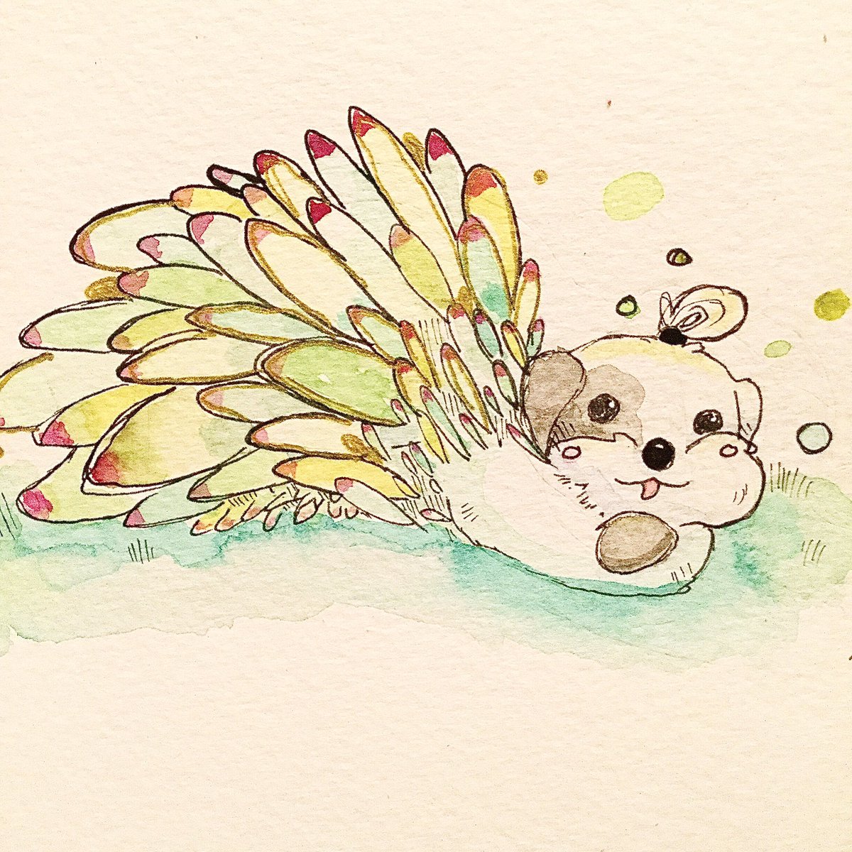 LemonGwenn's tweet photo. #mermay2021 An Old English Leaf Sheepdog https://t.co/3RveKBjGTU