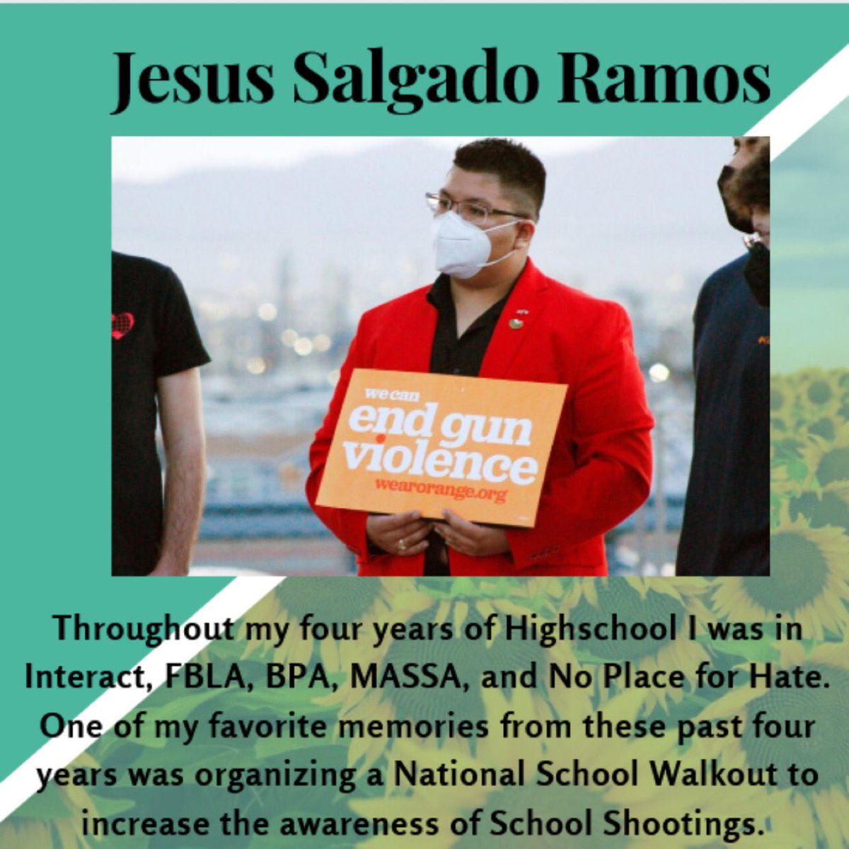 Today the spotlight shines bright on Jesus. Next year Jesus plans on attending NMSU and majoring in Political Science and Social Work. We’re wishing you the best of luck in all your future endeavors!