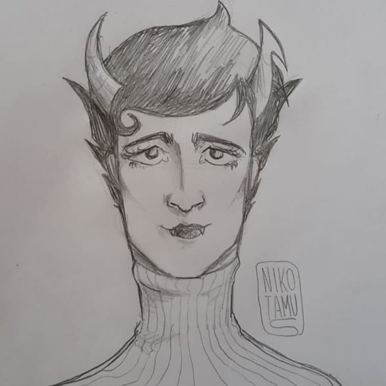 Another redraw, comparison between 2021 Kanaya (left) vs. 2017 Kanaya (right). Which one is better?
.
#homestuck #fanart #digitalart