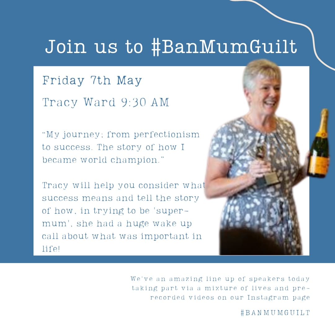 Tracy Ward is up next!

Make sure you tune in to hear her discuss her huge wake up call about what was important in life.

Definitely not one to miss this morning.

If you do miss this one, do not fear...

The next speaker is at 11am!

instagram.com/banmumguilt/

#BanMumGuilt
