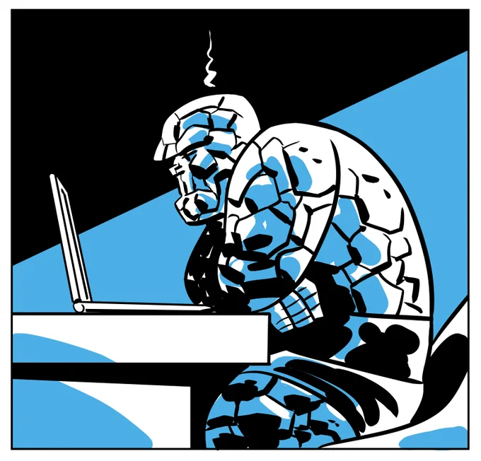 Friend, you've had a long day - have a crop-free Mad Online Ben Grimm, on the house 