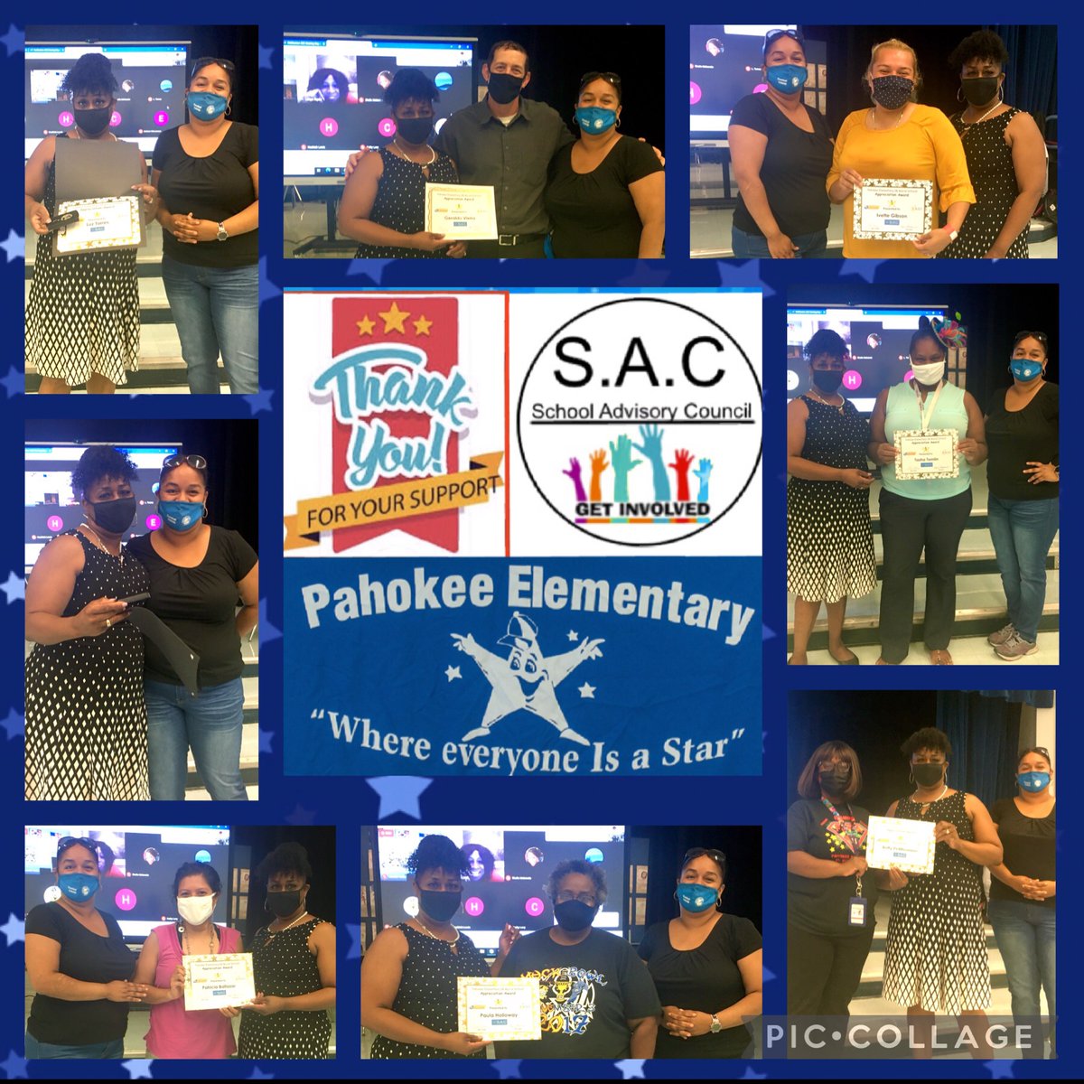 Pahokee Elementary (@pahokeeel_stars) on Twitter photo We appreciate our SAC.  Even through the Pandemic our Stars Shine Bright.  #EveryoneisaStar We appreciate our SAC.  Even through the Pandemic our Stars Shine Bright.  #EveryoneisaStar