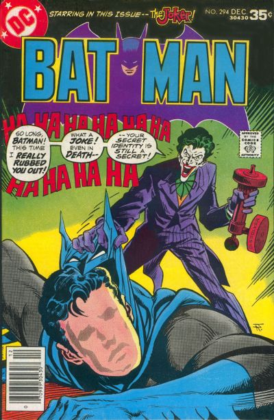 BATMAN #291-294 was, w/o exception, my FAVORITE Batman arc when I was 10.Batman was DEAD and his Rogue's Gallery was holding a trial to figure out which one of them *really* had the honor of killing him. What a premise!Was it Catwoman?Riddler?Lex Luthor (WHAT?)?!Or Joker?!