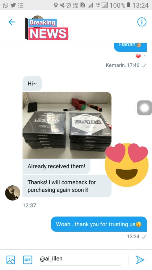 ai_illen's tweet photo. #ai_feedback [07.05.21- Bobby albums]
The first order has arrived at the buyer😄 

Thank you for trusting us🙏 https://t.co/KWc3lpPPIq