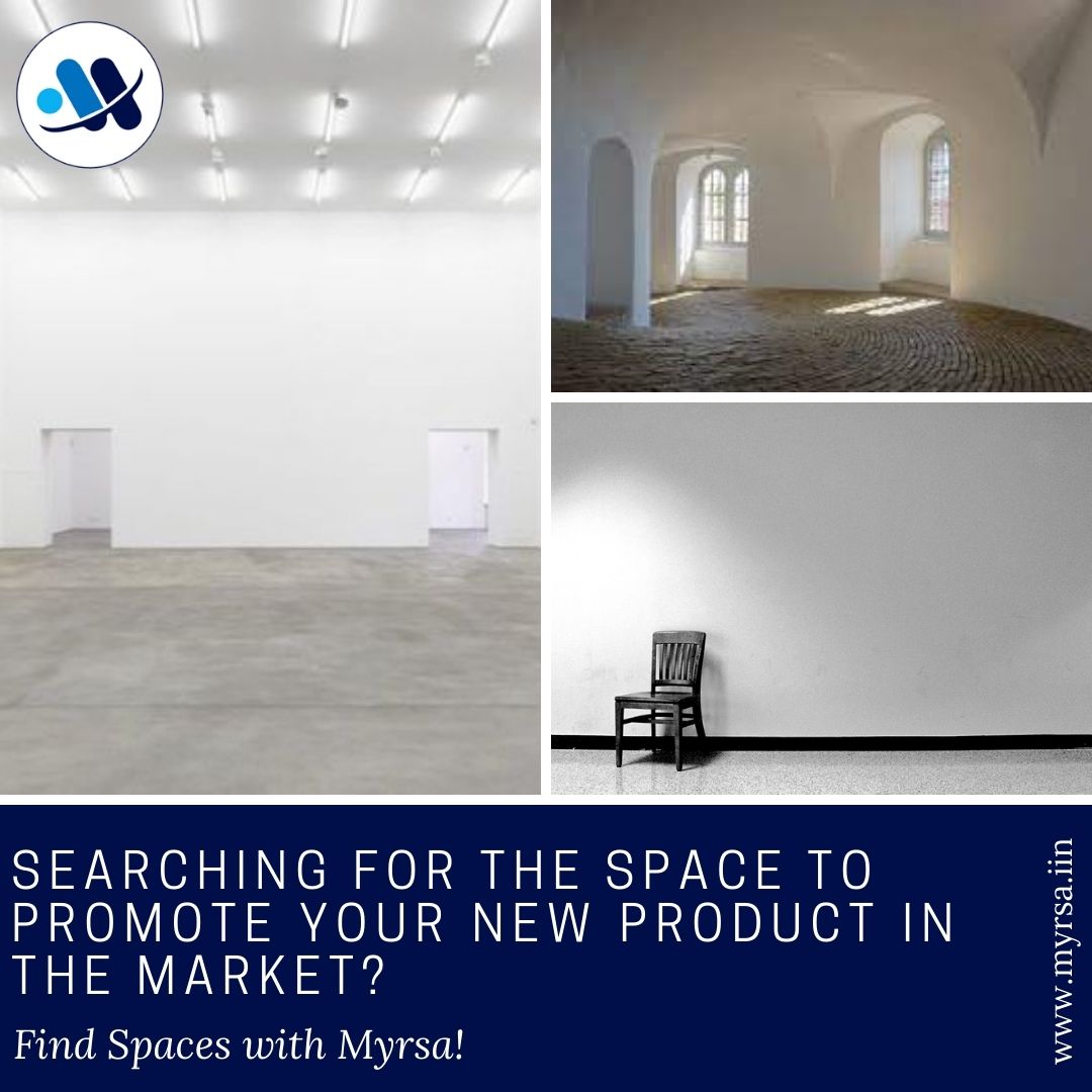 MyrsaTech's tweet image. Are you searching for the spaces to promote your your new product in the market?
Myrsa is the one stop solution for finding all kinds of spaces you want.

Visit us at: myrsa.in

#shorttermrenting #temporaryrenting #officespaceforrent #retailspaceforrent