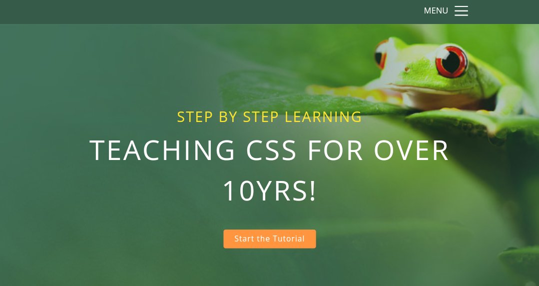  CSS tutorial- These tutorials on web design & CSS makes learning this stuff fun and easy  https://www.csstutorial.net/ 