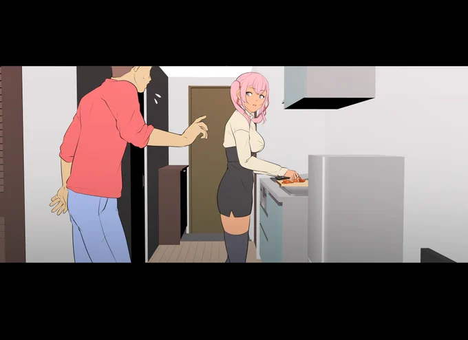 クライマックスのドラマシーンラフ 